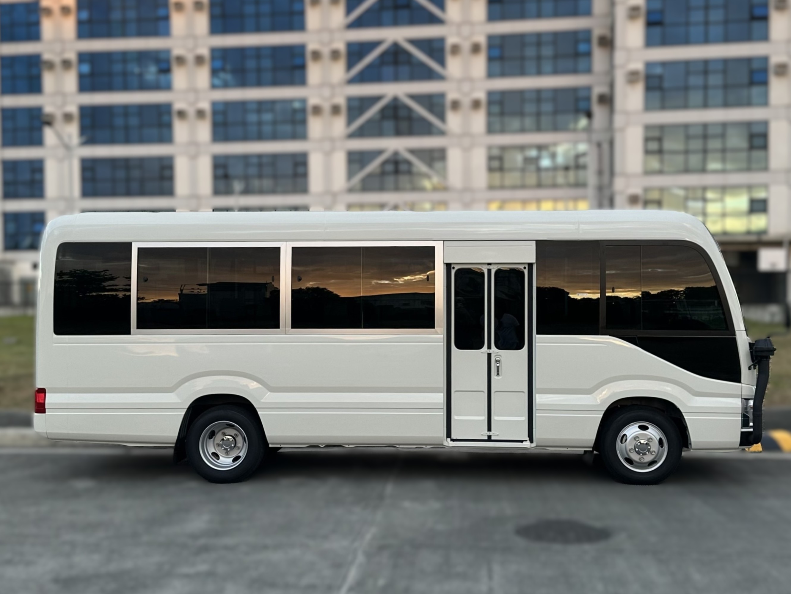 Toyota Coaster Side View